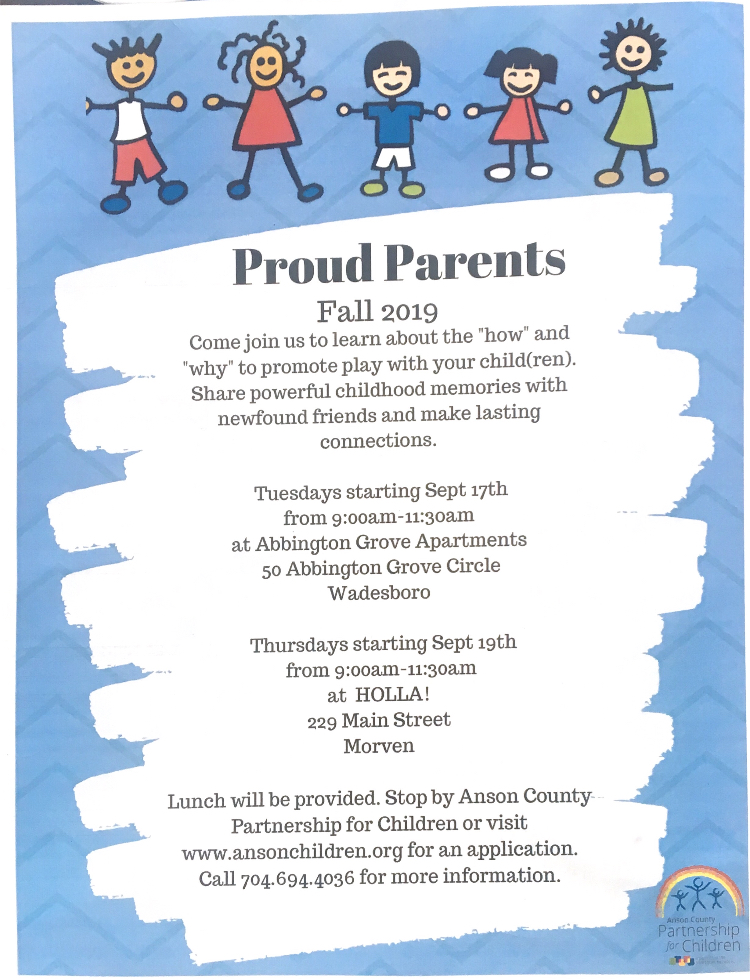 HOLLA! To Host “Proud Parent” Support And Play Group on Thursdays